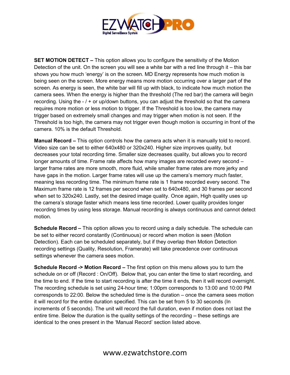 EZWatch EZ-EYE User Manual | Page 3 / 7