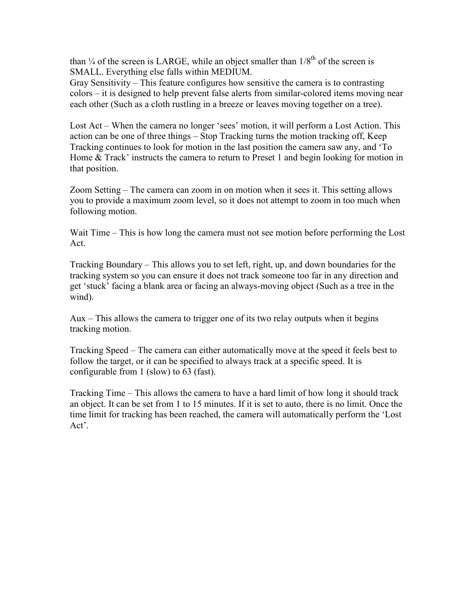 EZWatch EZ-TRACK-DOME User Manual | Page 12 / 18