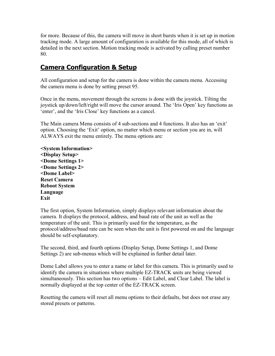 EZWatch EZ-TRACK-DOME User Manual | Page 3 / 18