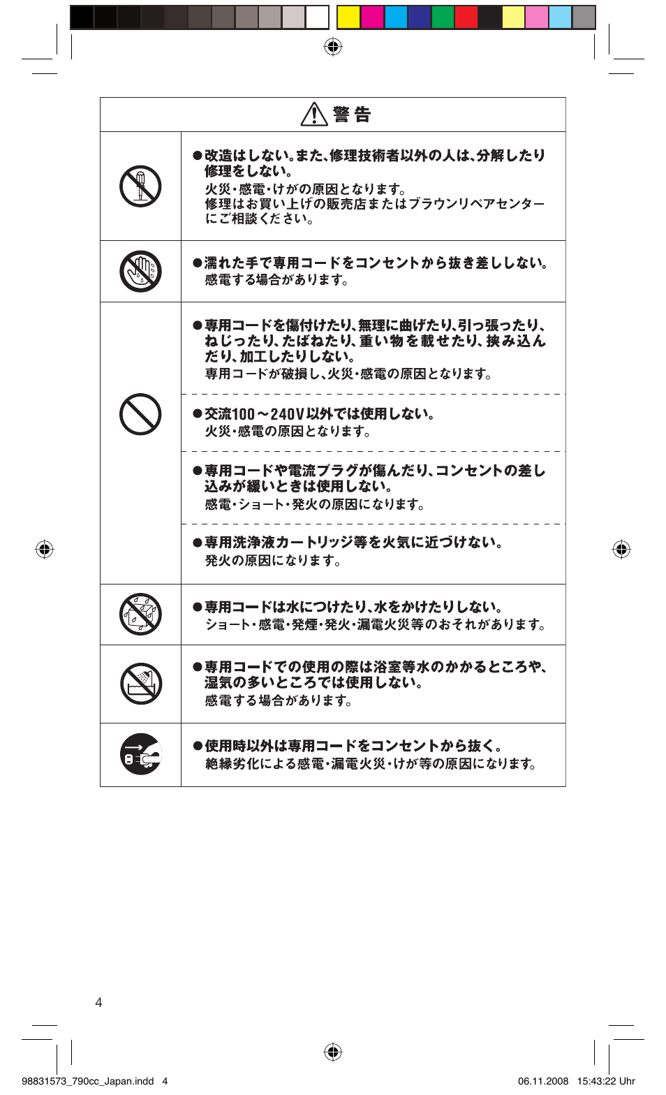 Braun 7 User Manual | Page 4 / 31