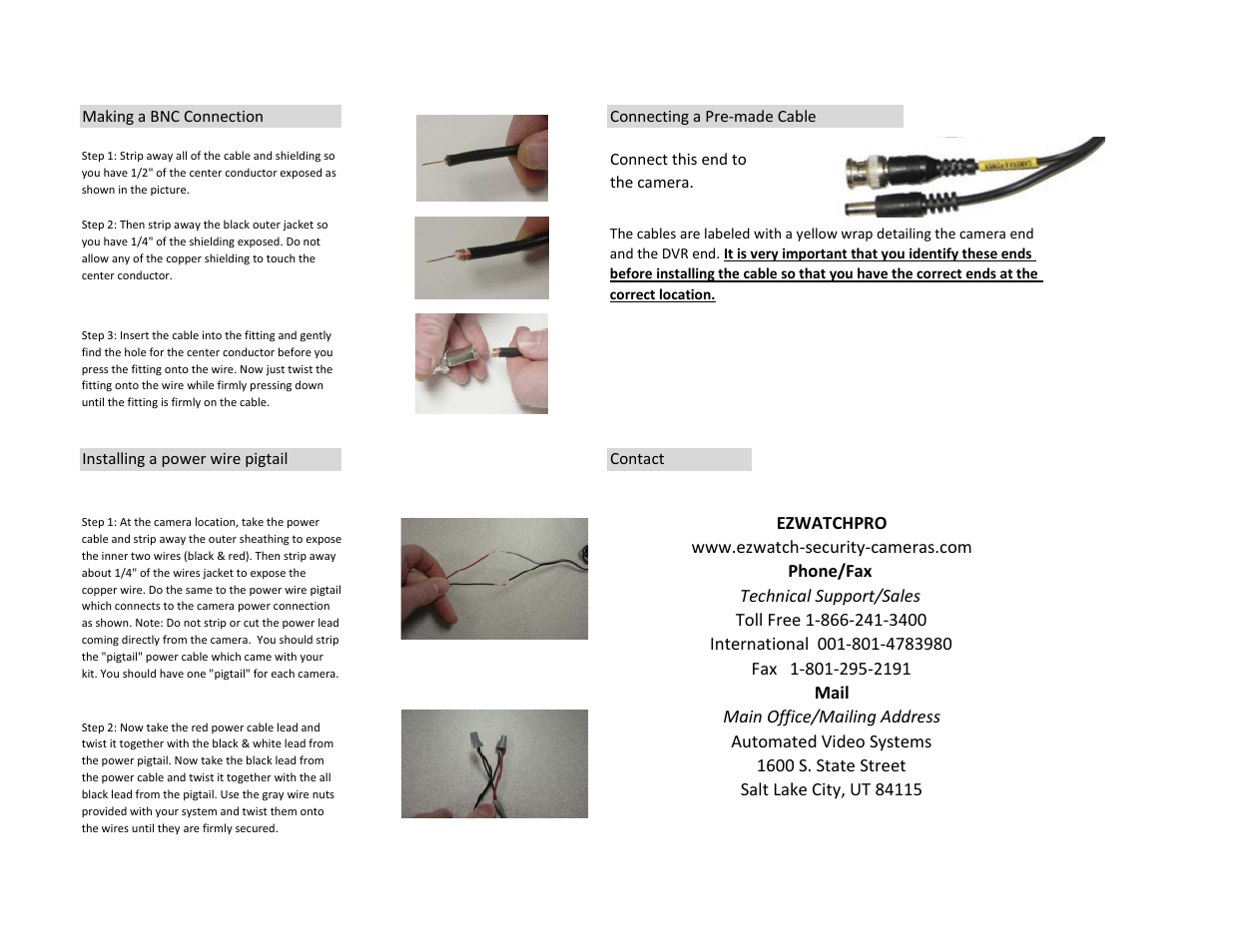 EZWatch FS35 User Manual | Page 2 / 2