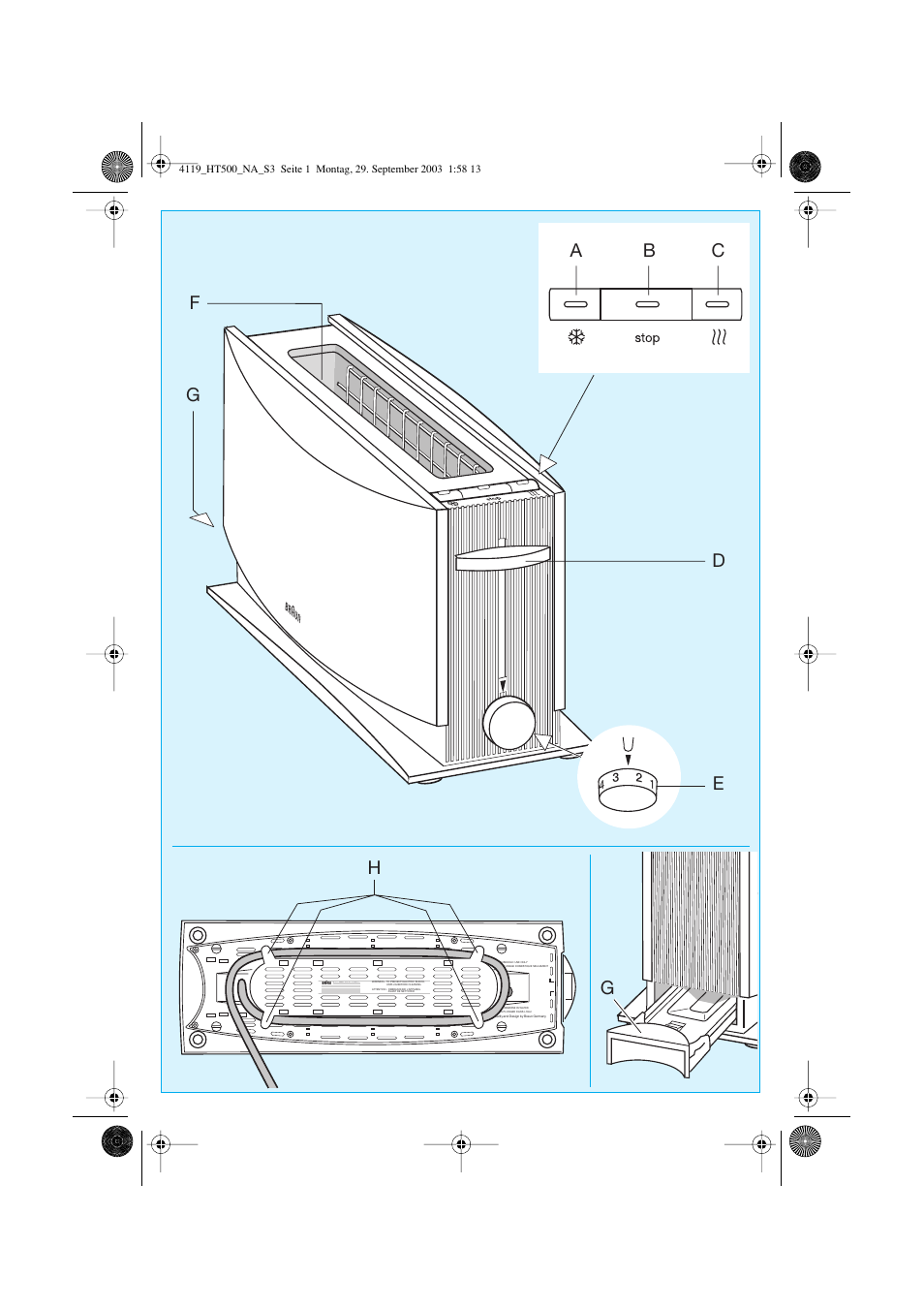 Braun MultiToast HT 500W User Manual | Page 3 / 15