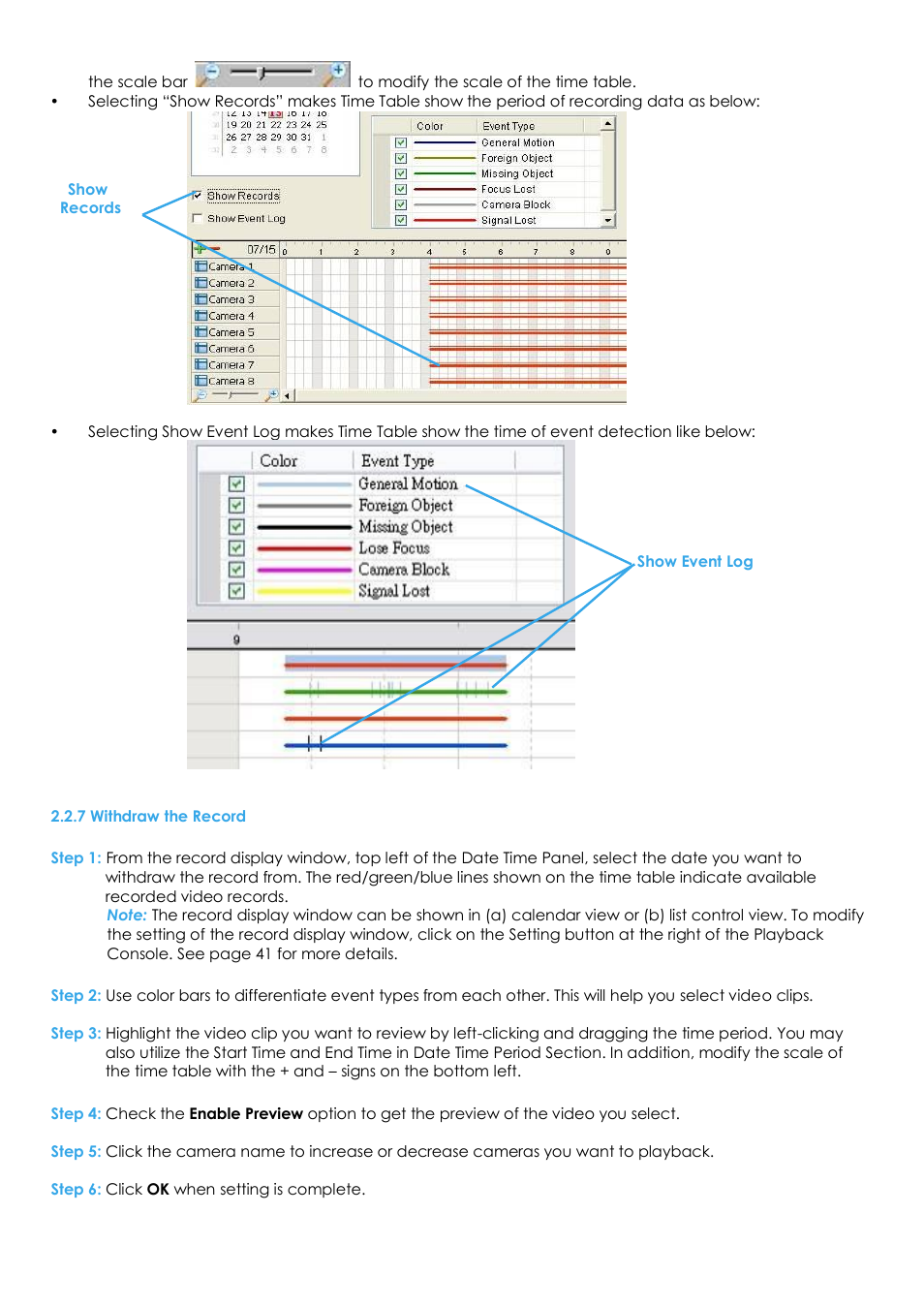 7 withdraw the record | EZWatch Evolution User Manual | Page 31 / 130