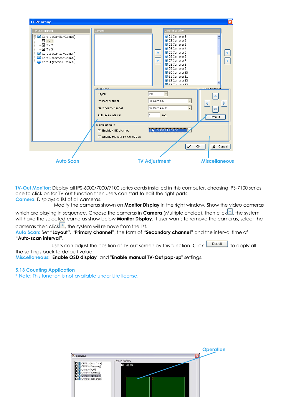 13 counting application | EZWatch Evolution User Manual | Page 77 / 130