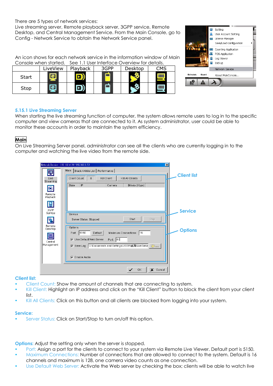 1 live streaming server | EZWatch Evolution User Manual | Page 79 / 130