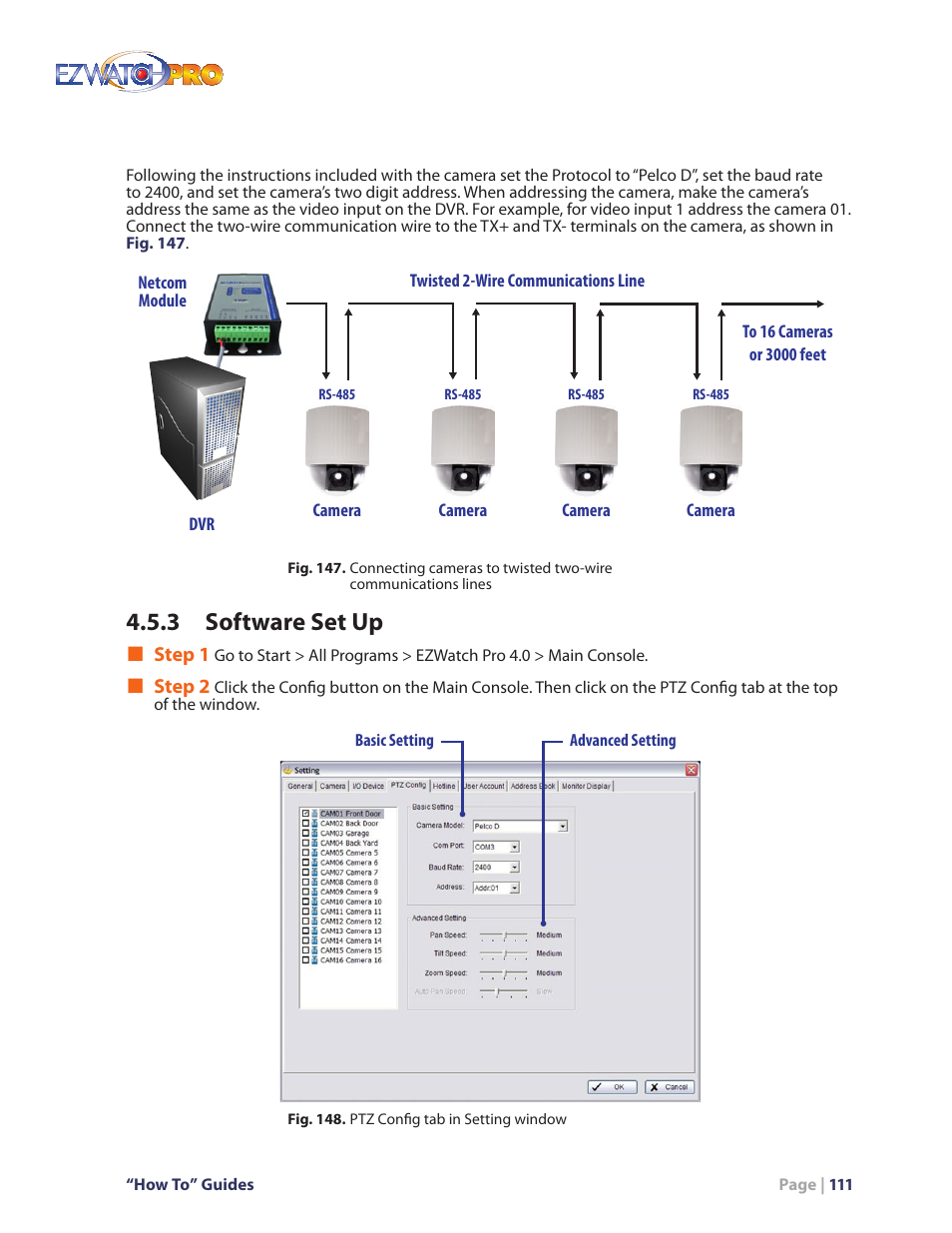 3 software set up | EZWatch Pro 4.0 User Manual | Page 112 / 124