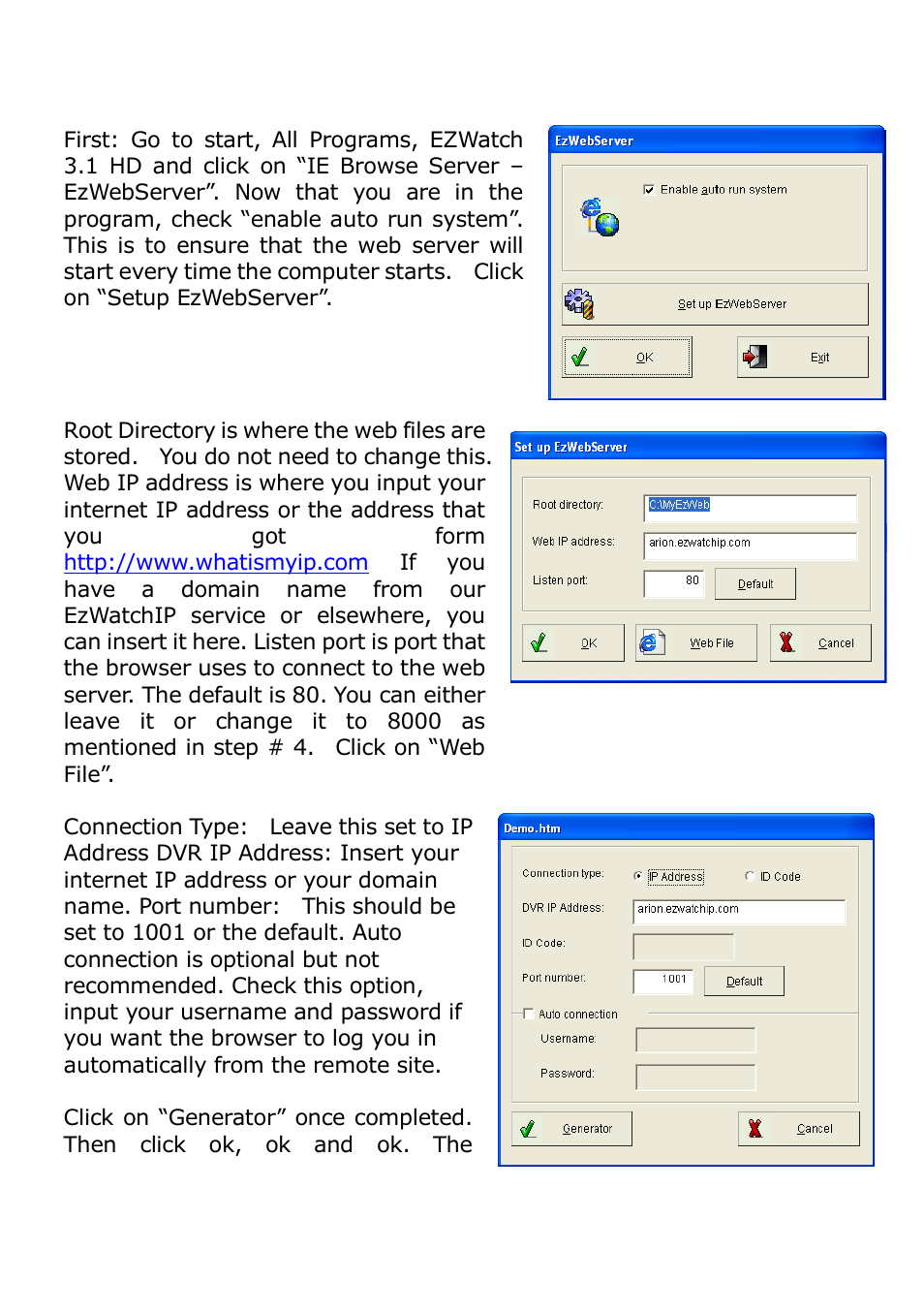 EZWatch Pro 3.1 User Manual | Page 141 / 159