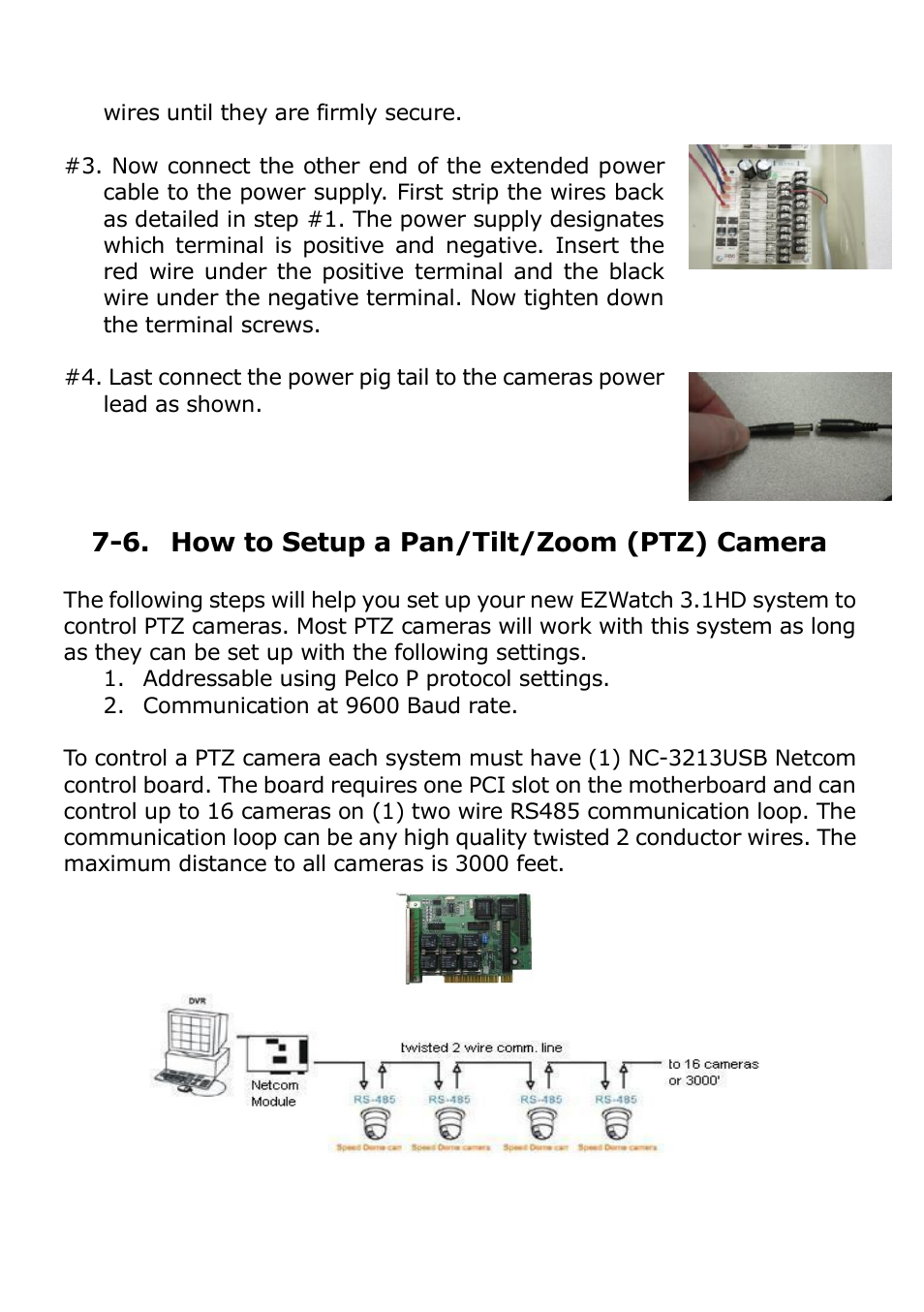 6. how to setup a pan/tilt/zoom (ptz) camera | EZWatch Pro 3.1 User Manual | Page 147 / 159