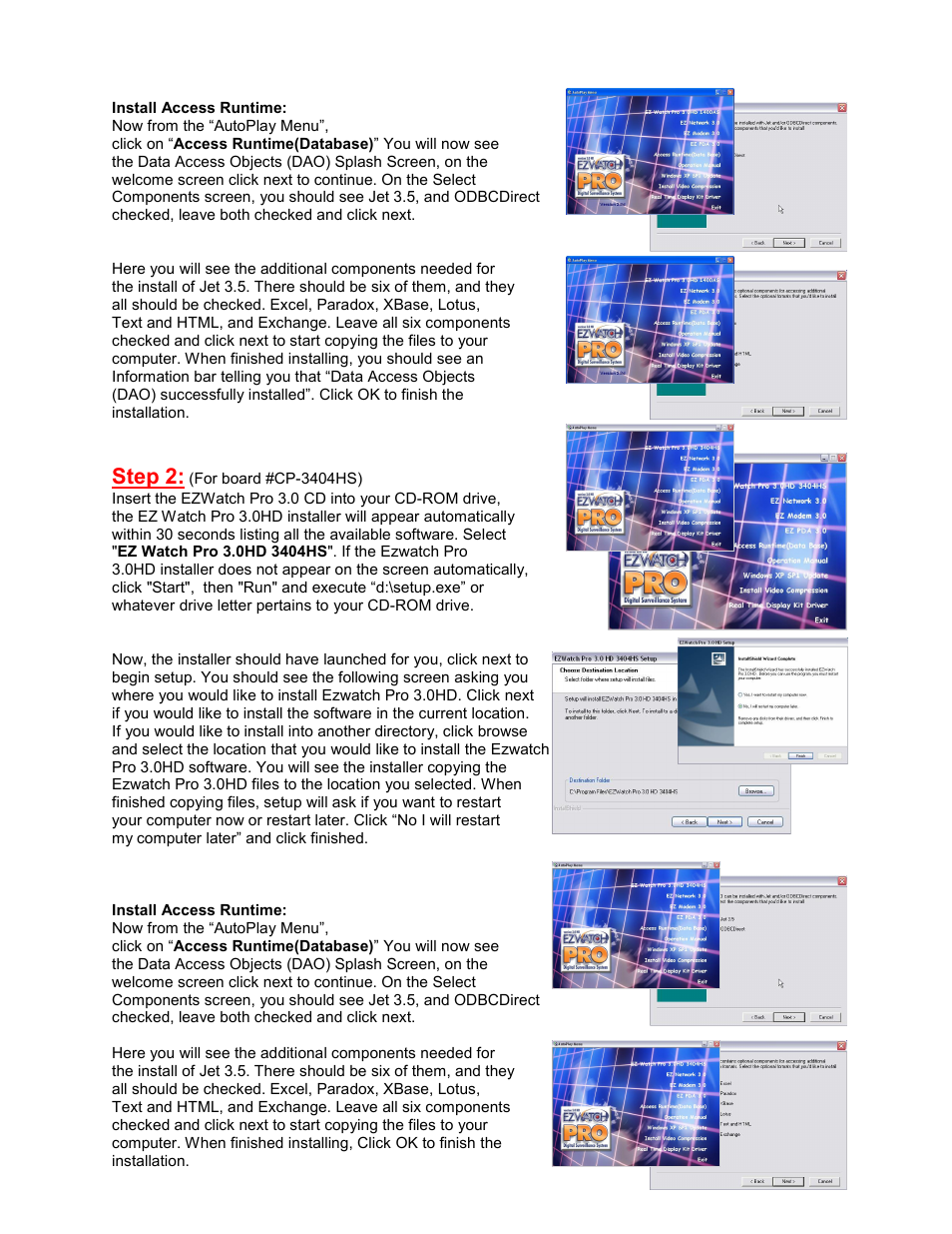 Step 2 | EZWatch Pro 3.1 User Manual | Page 2 / 8