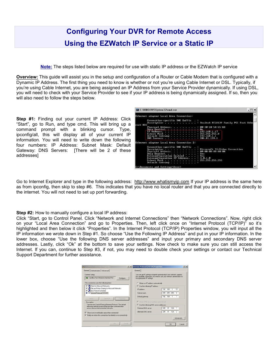 EZWatch EZWatchIP 3.1 User Manual | Page 4 / 10