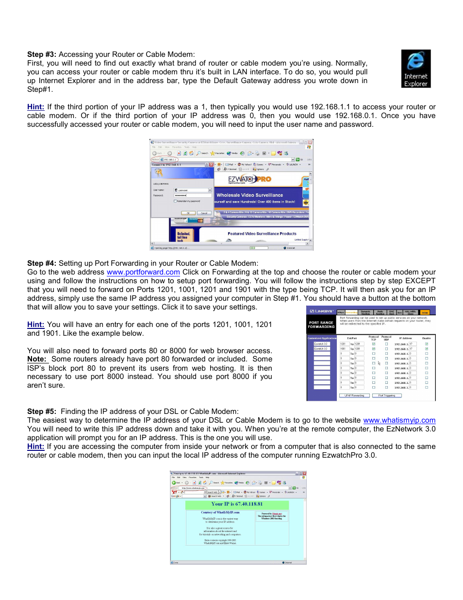 EZWatch EZWatchIP 3.1 User Manual | Page 5 / 10