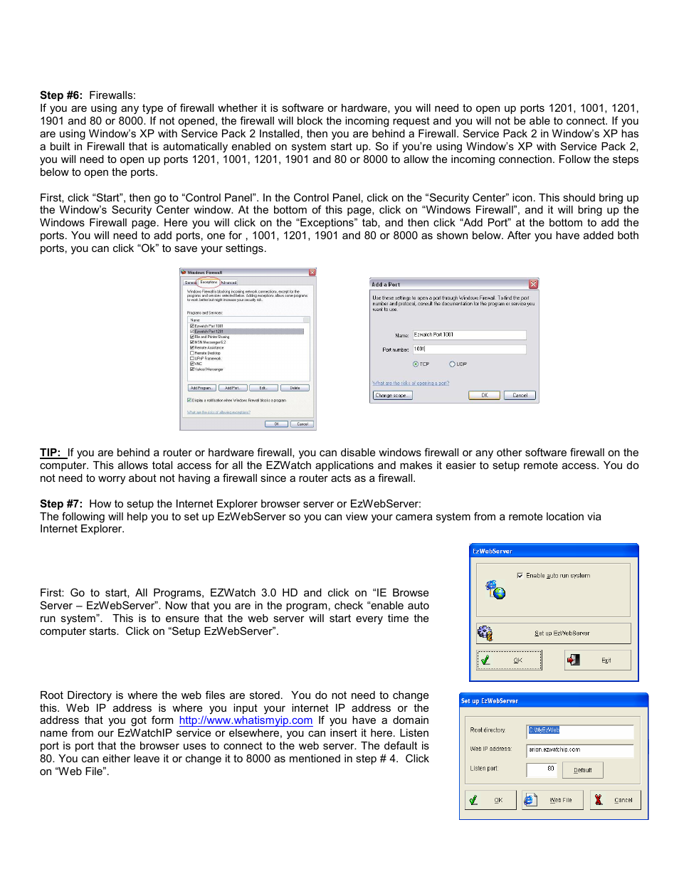 EZWatch EZWatchIP 3.1 User Manual | Page 6 / 10