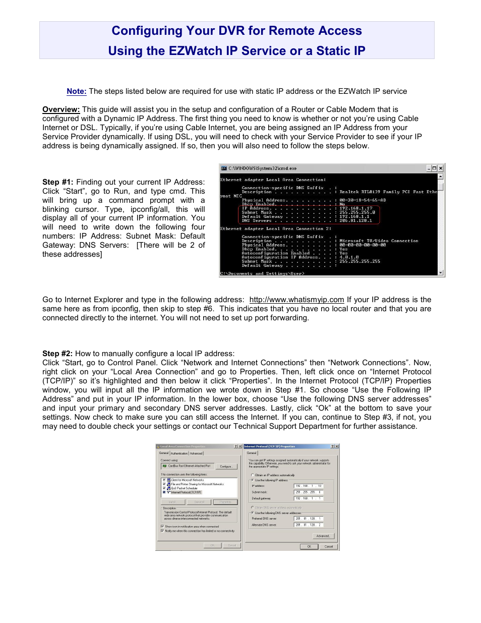 EZWatch EZWatchIP 4.0 User Manual | Page 4 / 8