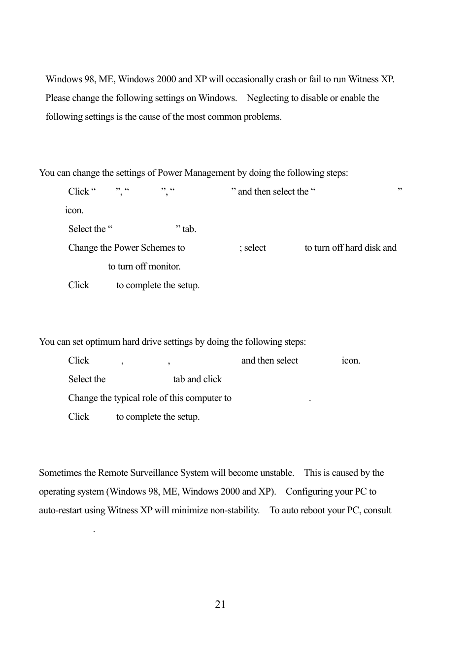 Minimizing system crash caused by windows | EZWatch Pro 3.0 User Manual | Page 21 / 104