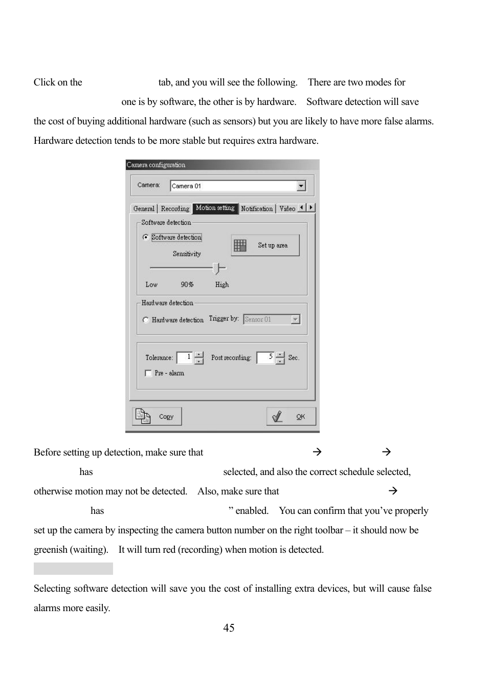 3. motion setting | EZWatch Pro 3.0 User Manual | Page 45 / 104