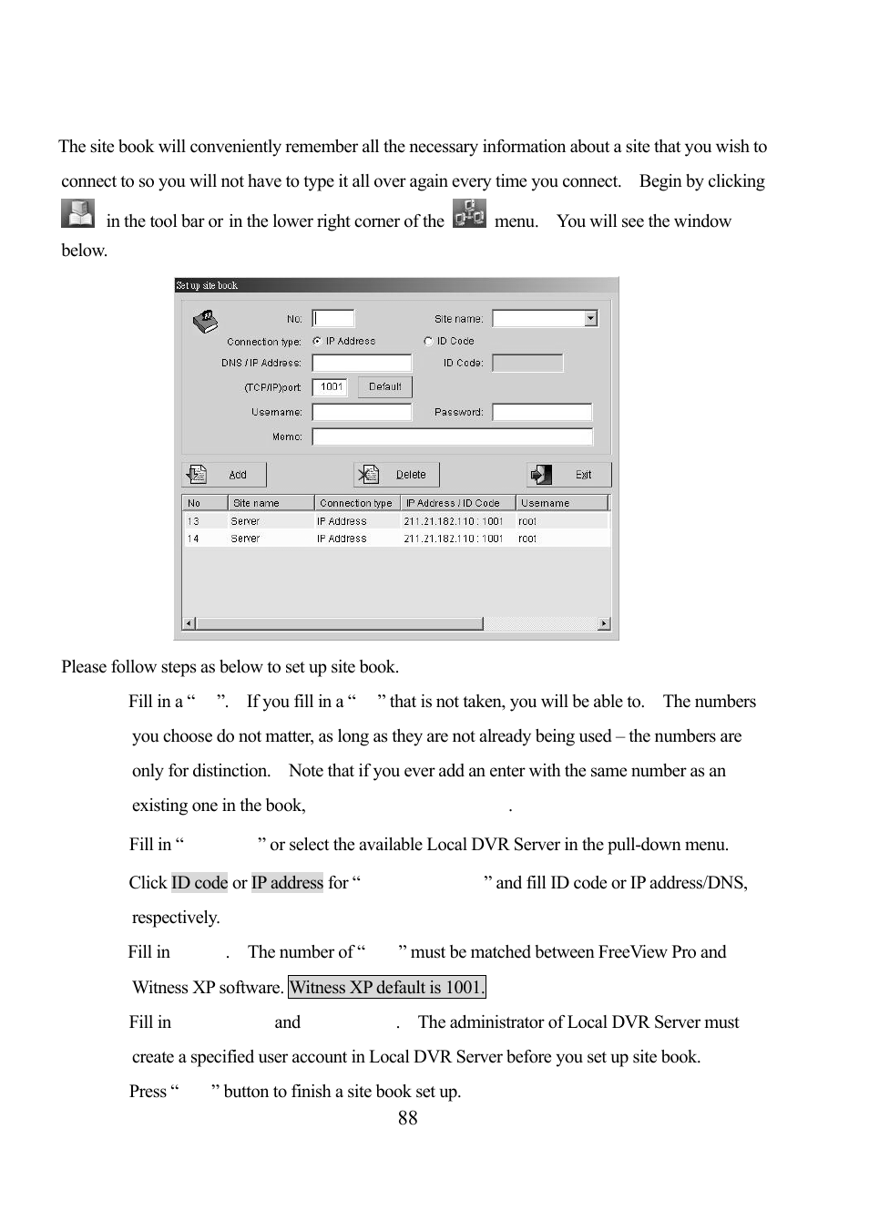 5. using the site book | EZWatch Pro 3.0 User Manual | Page 88 / 104