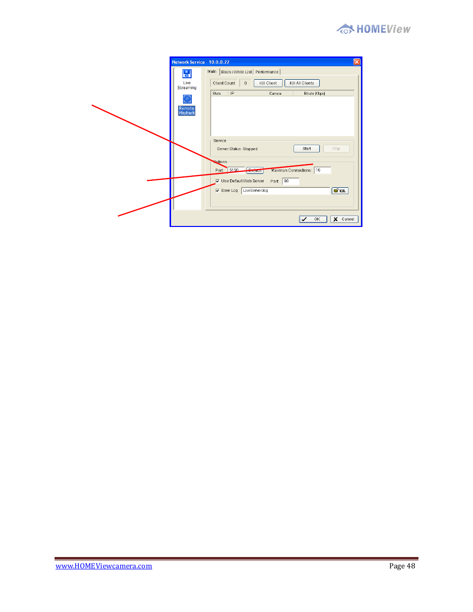 EZWatch HOMEView User Manual | Page 48 / 52
