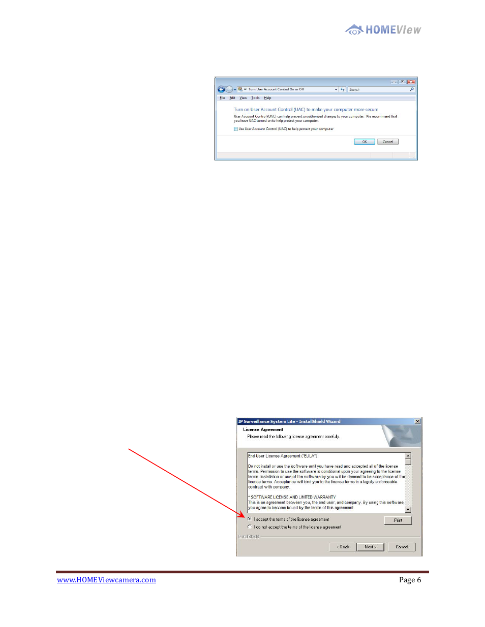Homeview software installation | EZWatch HOMEView User Manual | Page 6 / 52
