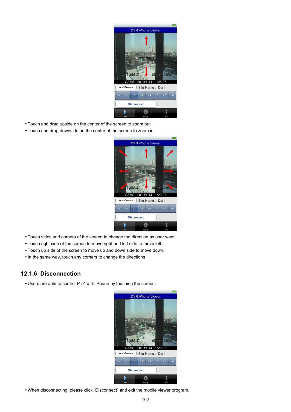 6 disconnection | EZWatch TurboView DVR User Manual | Page 102 / 128