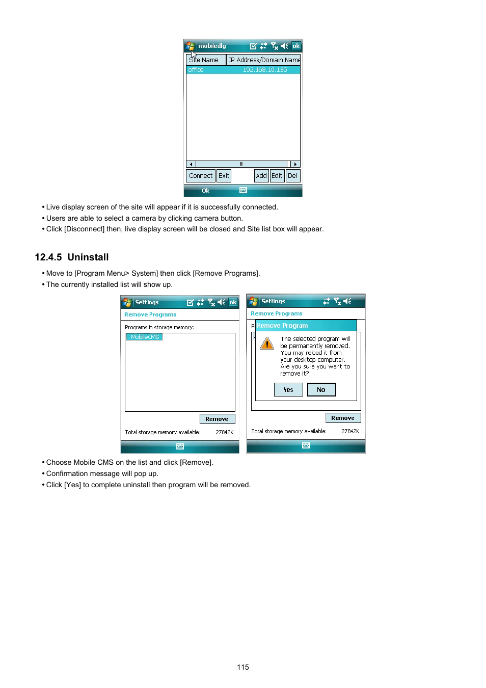 5 uninstall | EZWatch TurboView DVR User Manual | Page 115 / 128