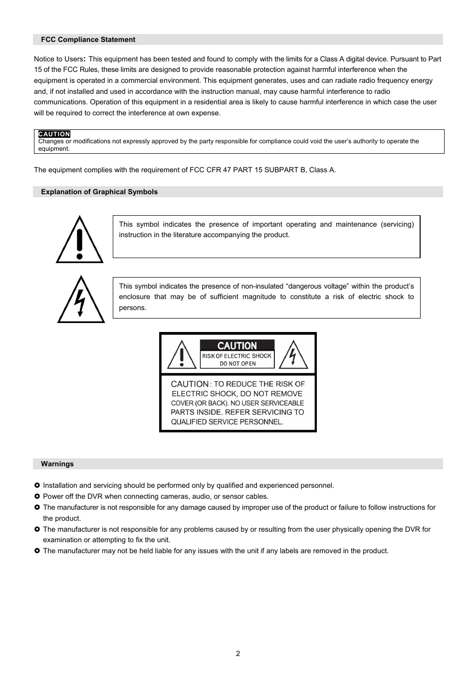 EZWatch TurboView DVR User Manual | Page 2 / 128