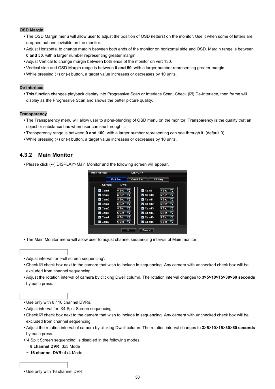 2 main monitor | EZWatch TurboView DVR User Manual | Page 38 / 128