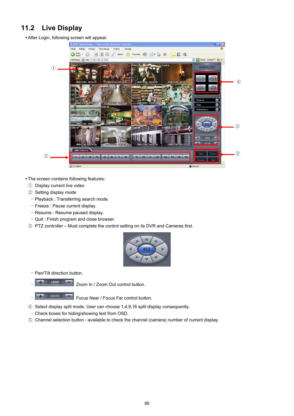 2 live display | EZWatch TurboView DVR User Manual | Page 95 / 128