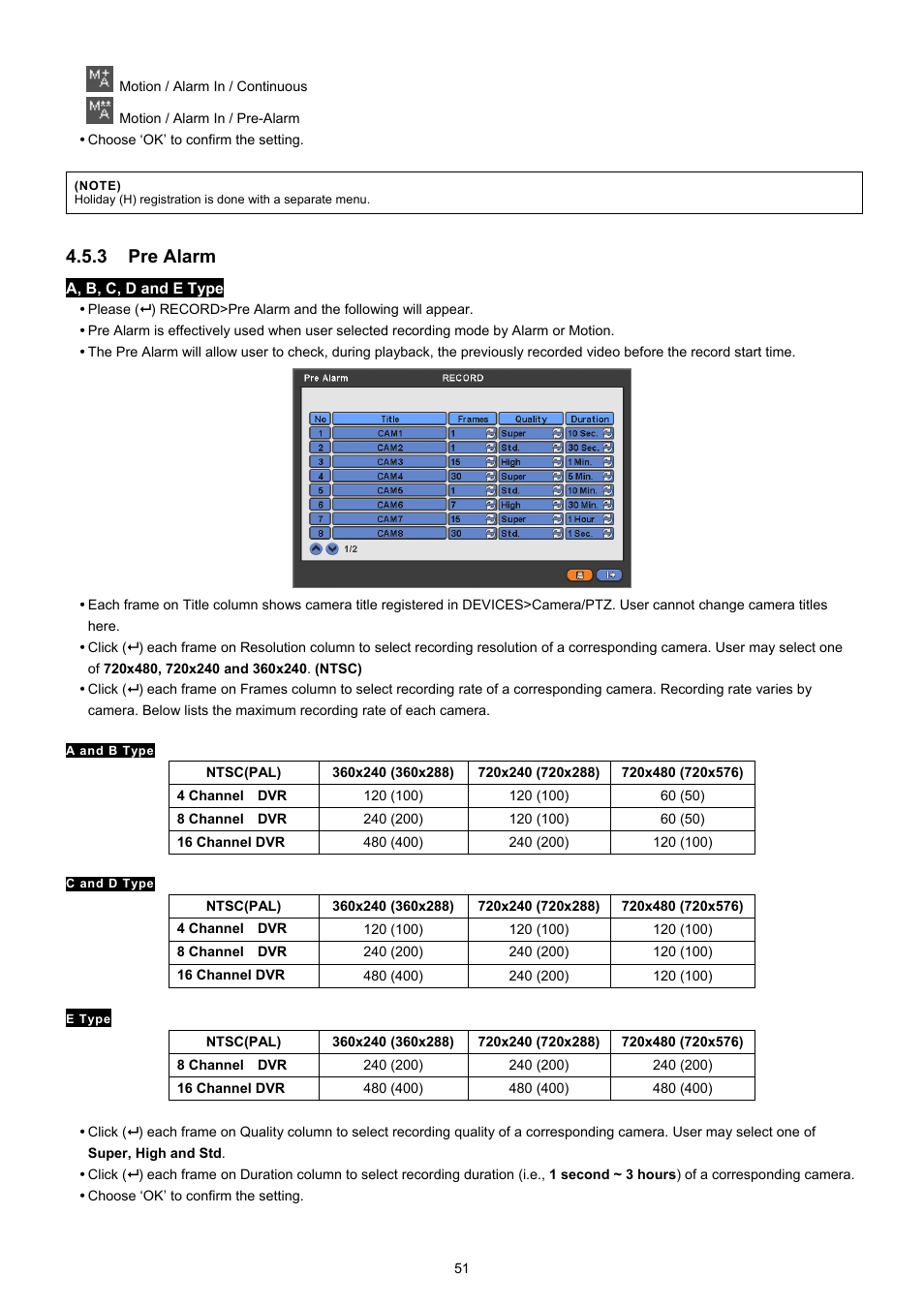 3 pre alarm | EZWatch CMS software for TurboView User Manual | Page 51 / 127