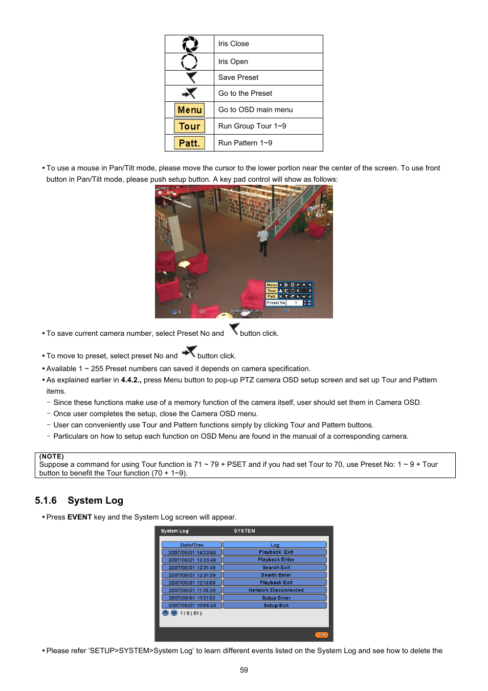 6 system log | EZWatch CMS software for TurboView User Manual | Page 59 / 127