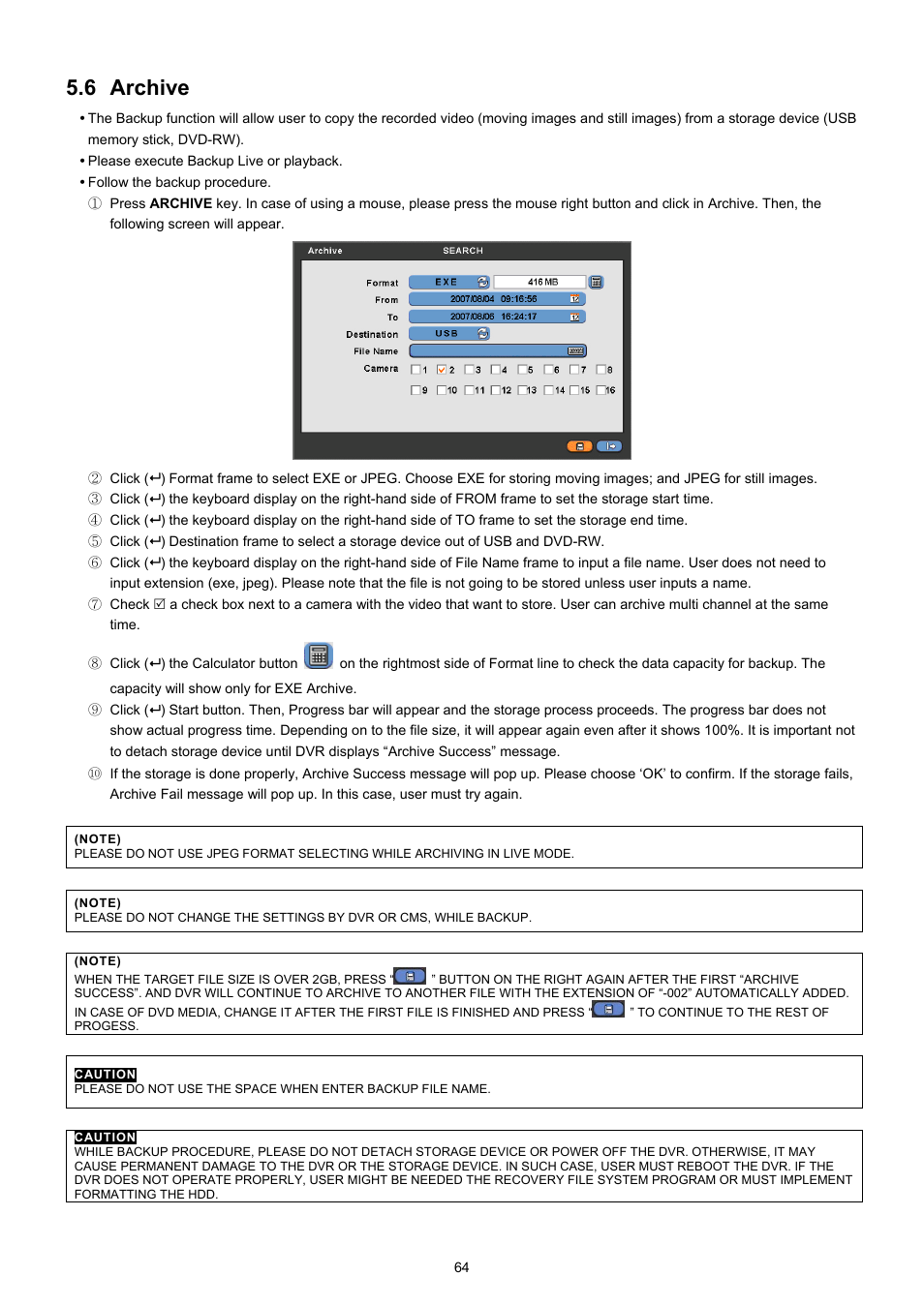 6 archive | EZWatch CMS software for TurboView User Manual | Page 64 / 127