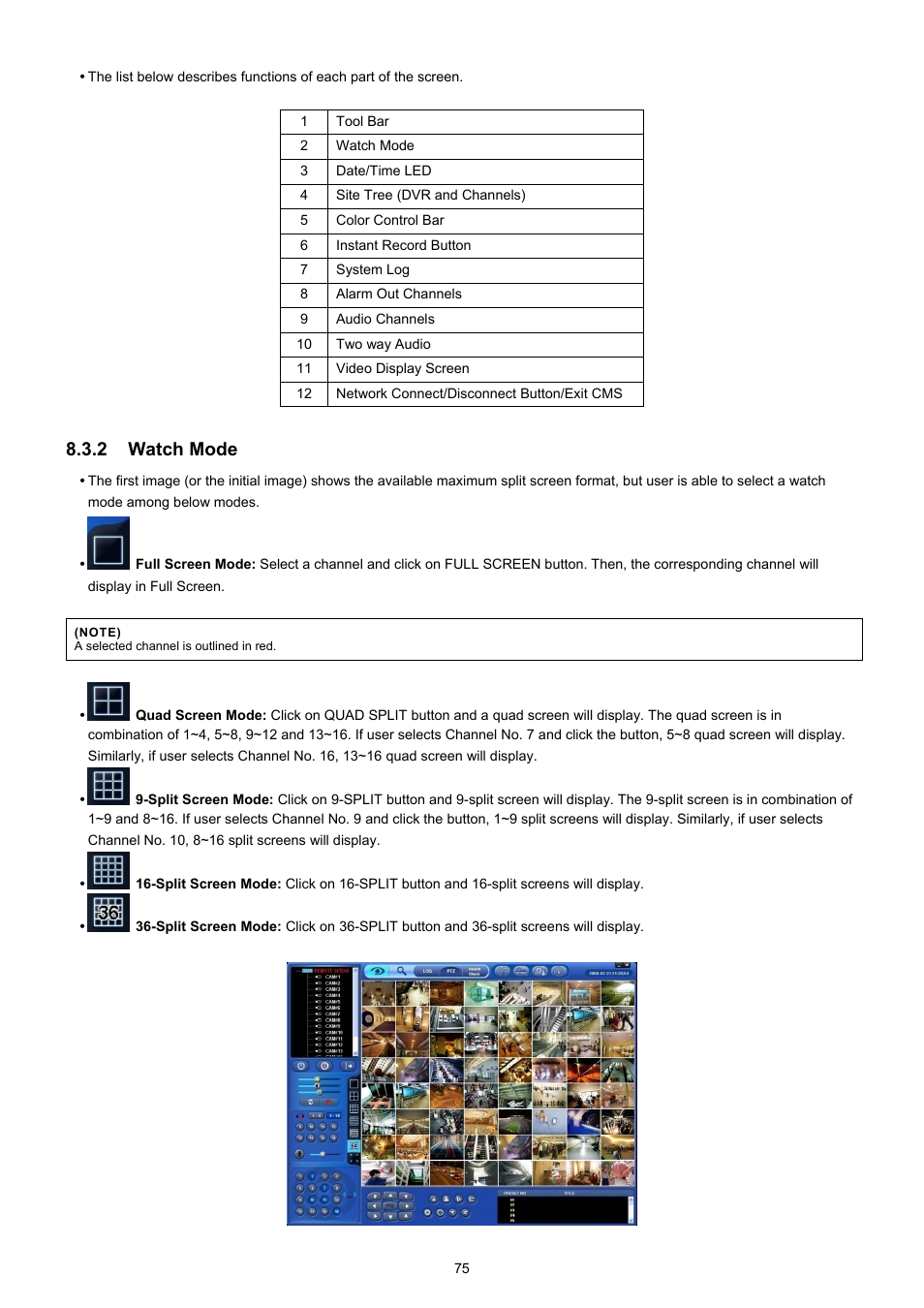 2 watch mode | EZWatch CMS software for TurboView User Manual | Page 75 / 127