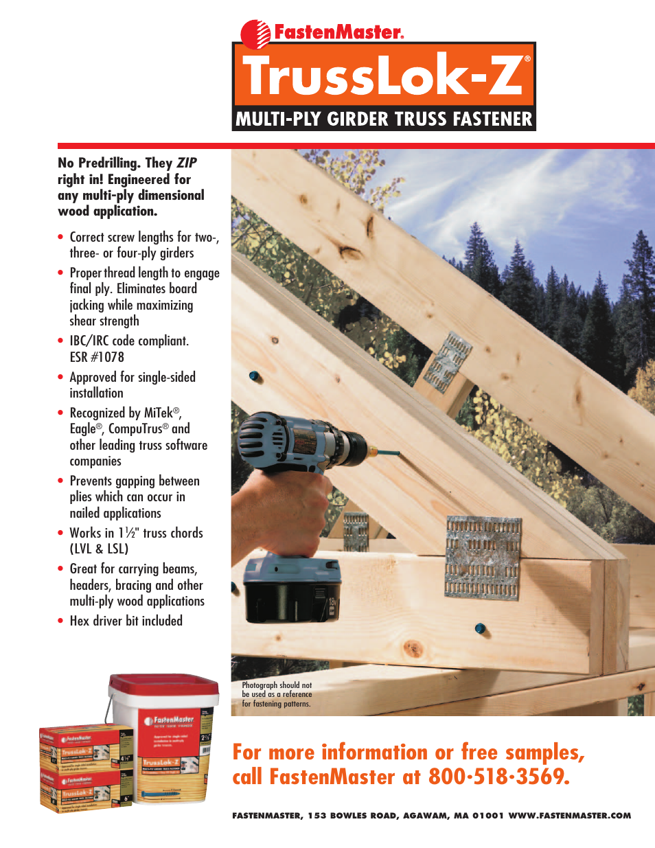 FastenMaster TrussLOK-Z User Manual | 2 pages