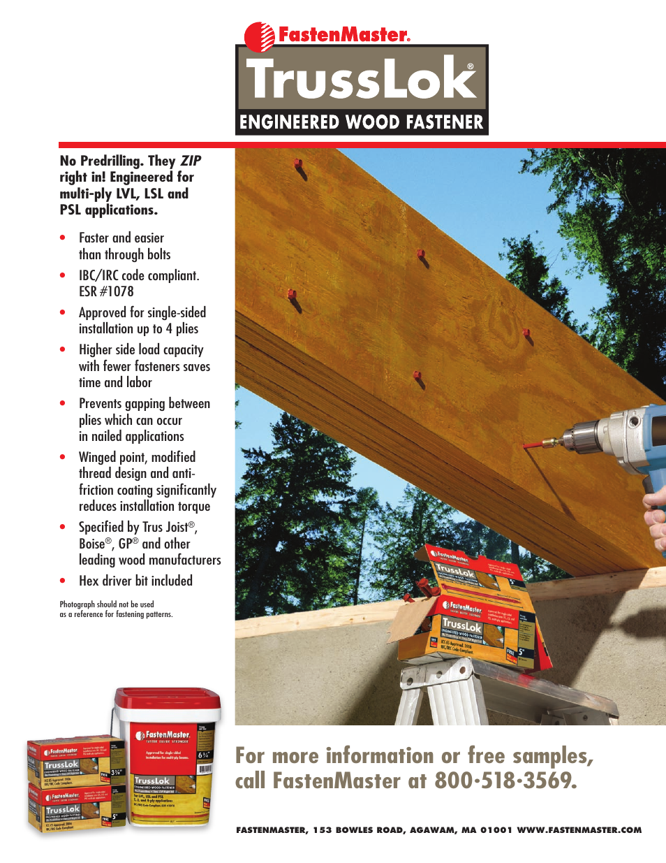 FastenMaster TrussLOK User Manual | 2 pages