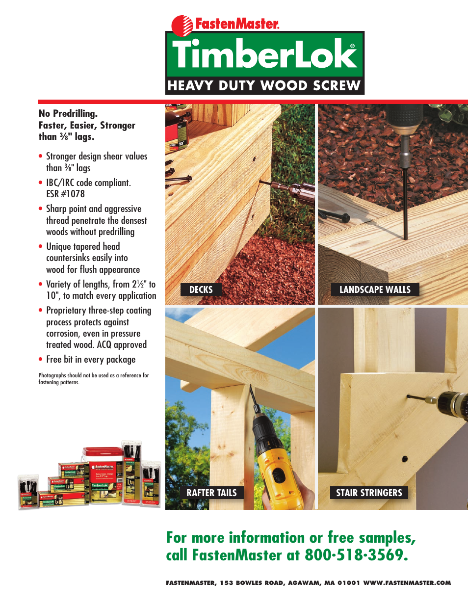 FastenMaster TimberLOK User Manual | 2 pages