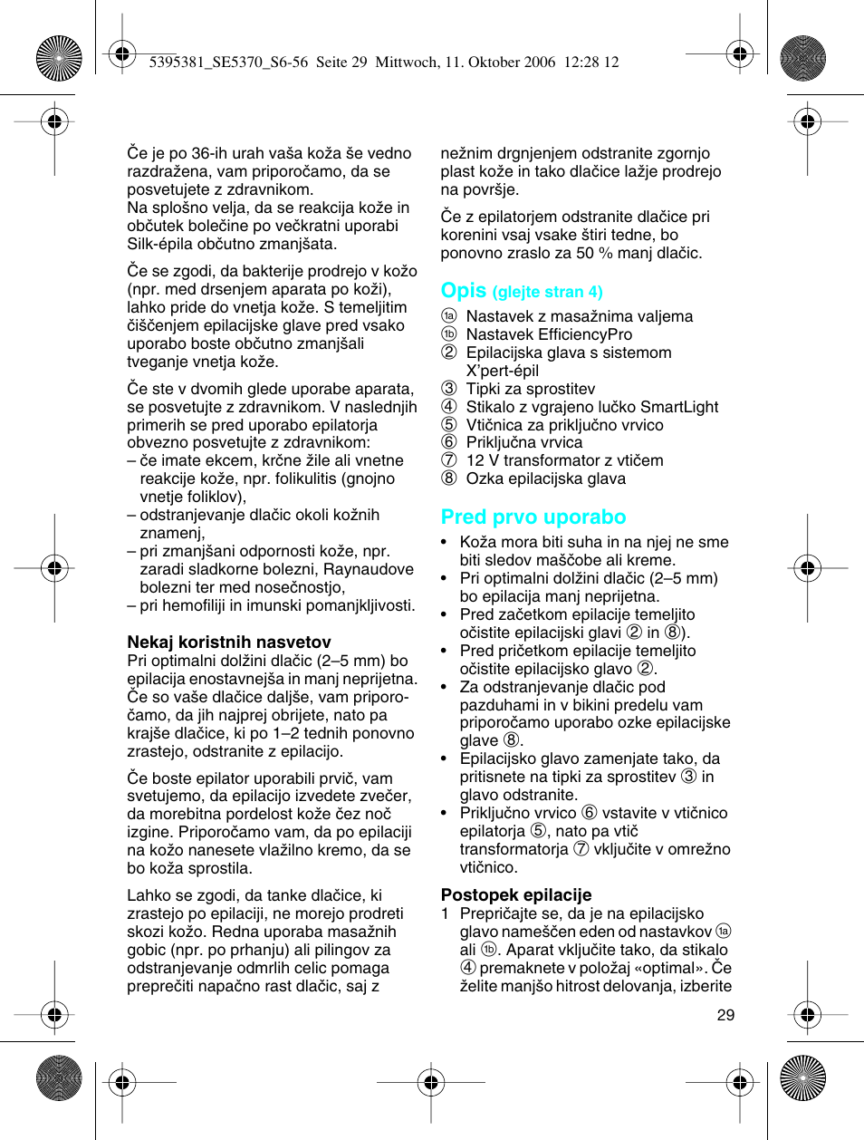 Braun 5370 User Manual | Page 28 / 45