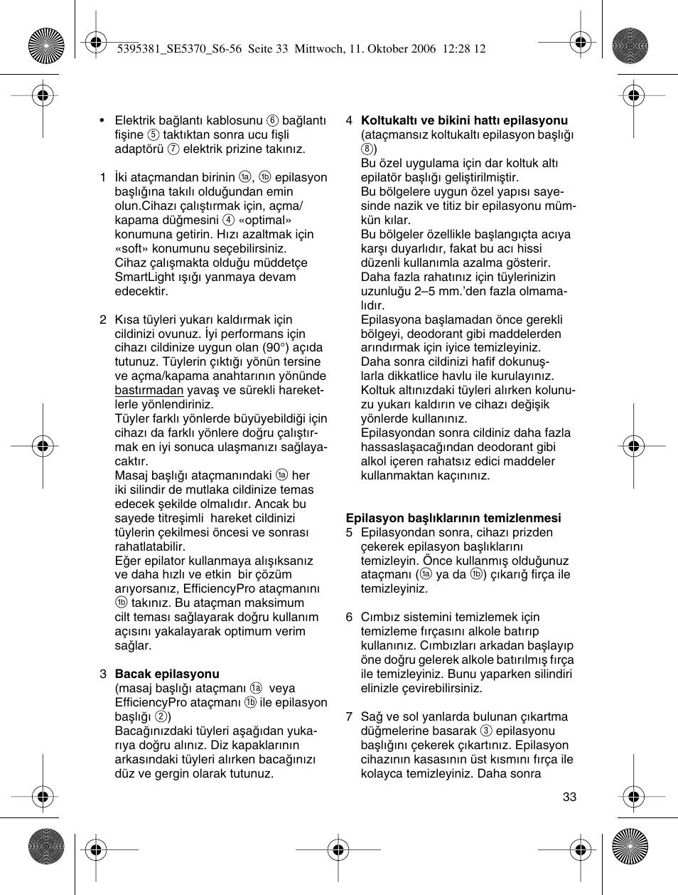 Braun 5370 User Manual | Page 32 / 45