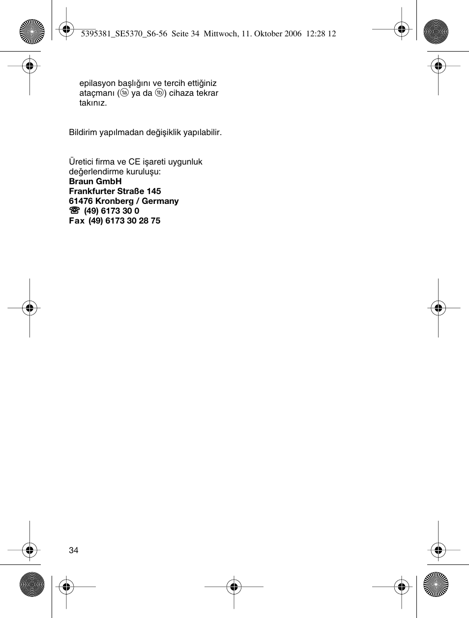 Braun 5370 User Manual | Page 33 / 45