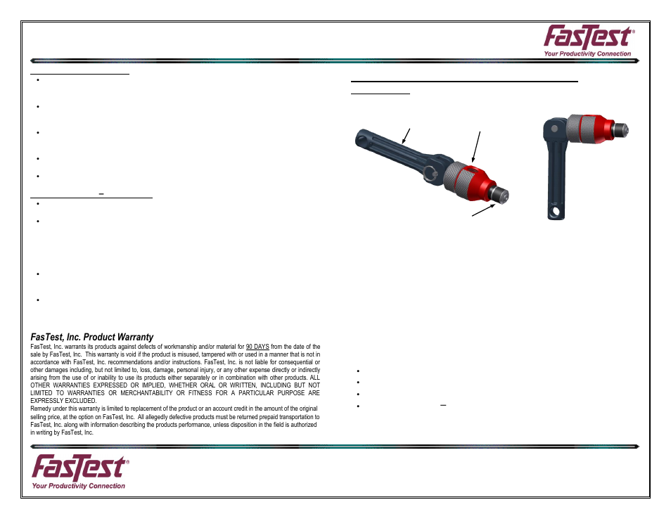 FasTest EZ Series User Manual | 2 pages