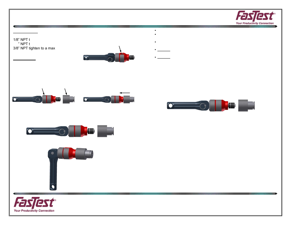 Operating instructions, Installation, Operation | FasTest EZ Series User Manual | Page 2 / 2