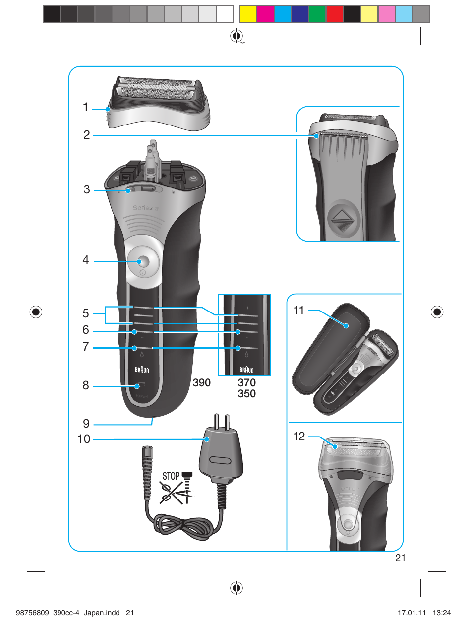 Stop | Braun 390CC-4 User Manual | Page 21 / 32