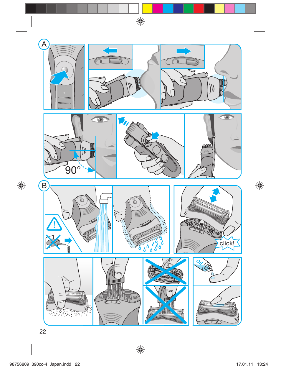 Click | Braun 390CC-4 User Manual | Page 22 / 32