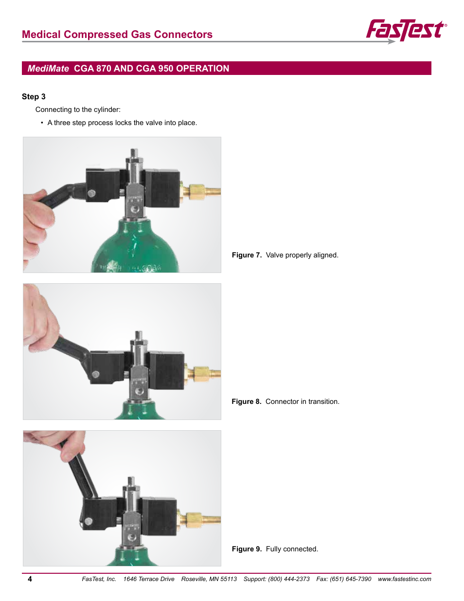 Medical compressed gas connectors | FasTest Compressed Gas Medical Connectors User Manual | Page 6 / 20