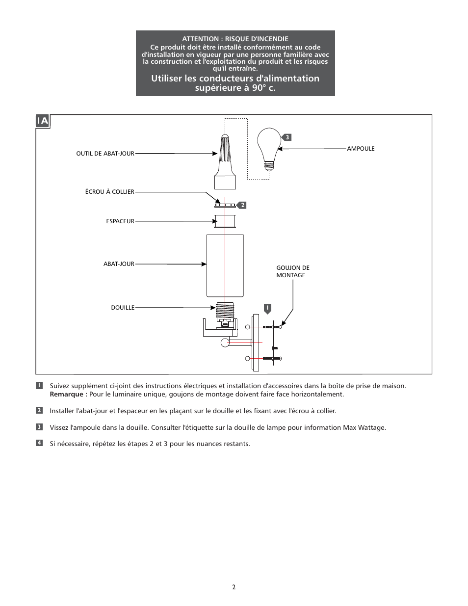 Feiss VS3900_ User Manual | Page 2 / 4