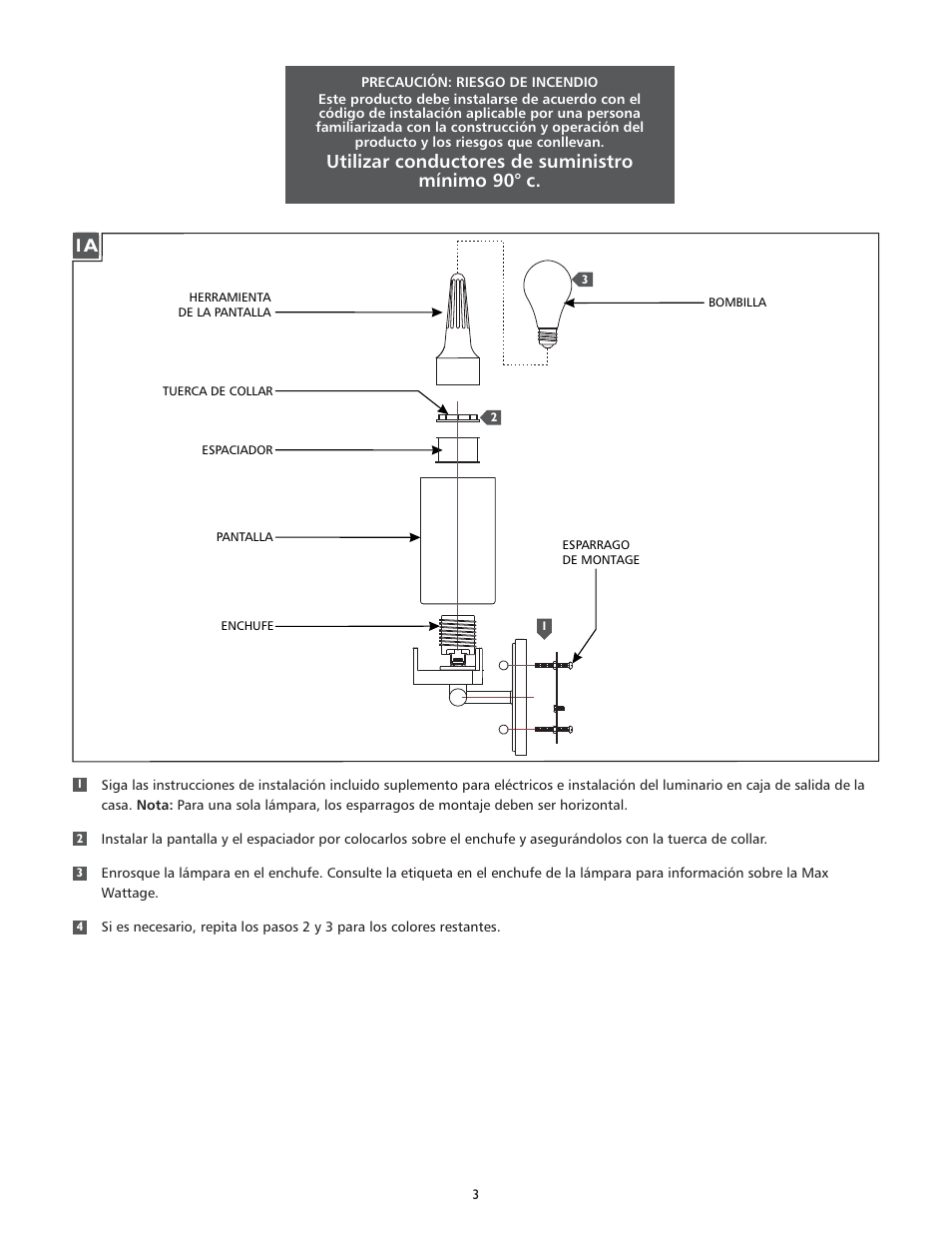 Feiss VS3900_ User Manual | Page 3 / 4