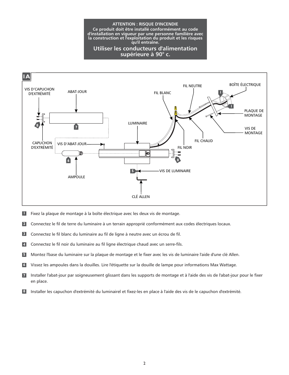 Feiss WB1732 User Manual | Page 2 / 4