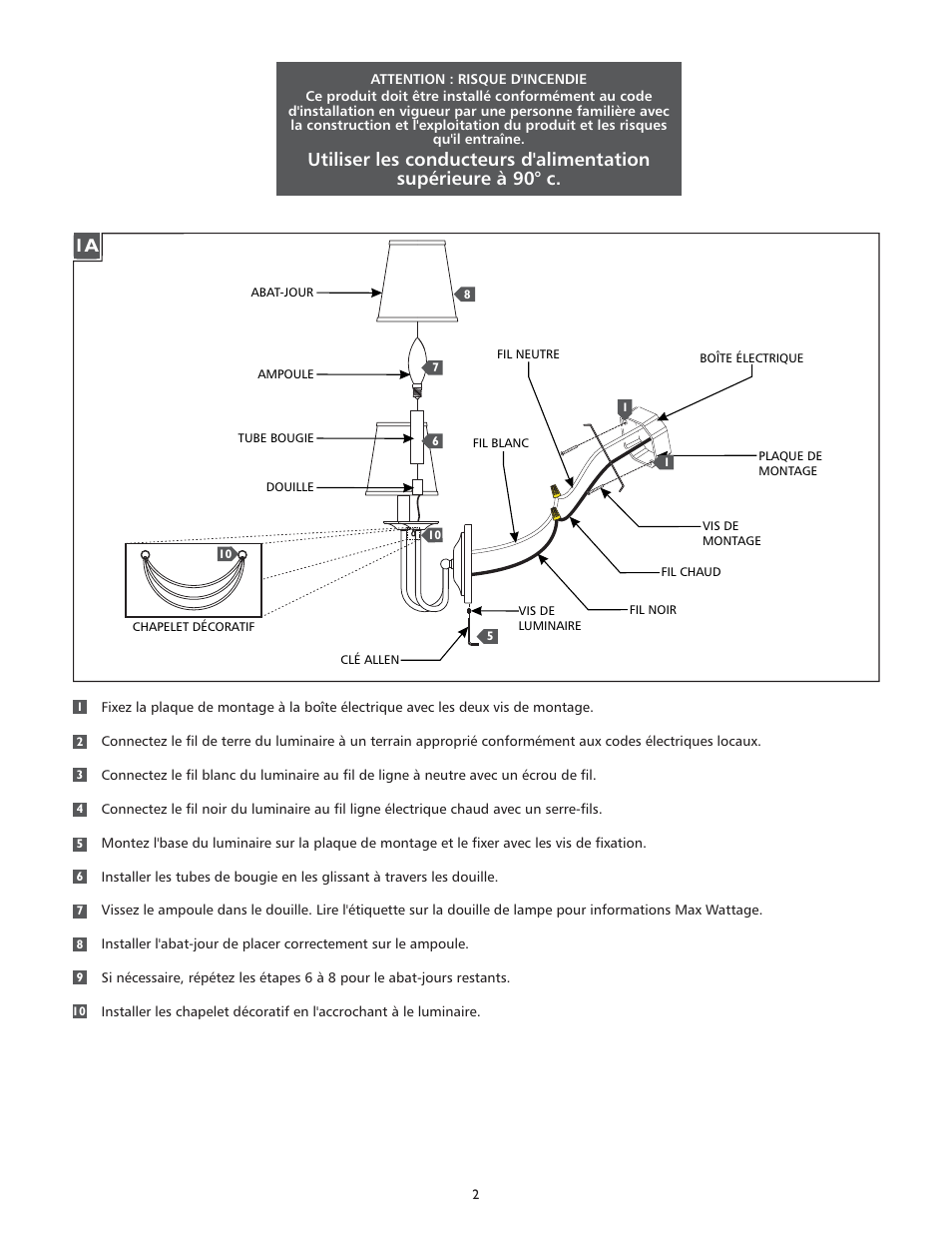 Feiss VS4200_ User Manual | Page 2 / 4