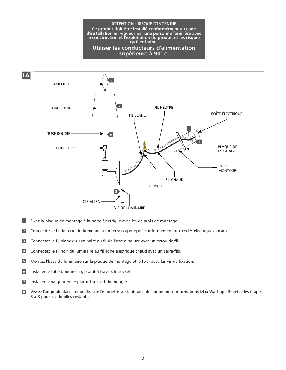 Feiss WB1717 User Manual | Page 2 / 4