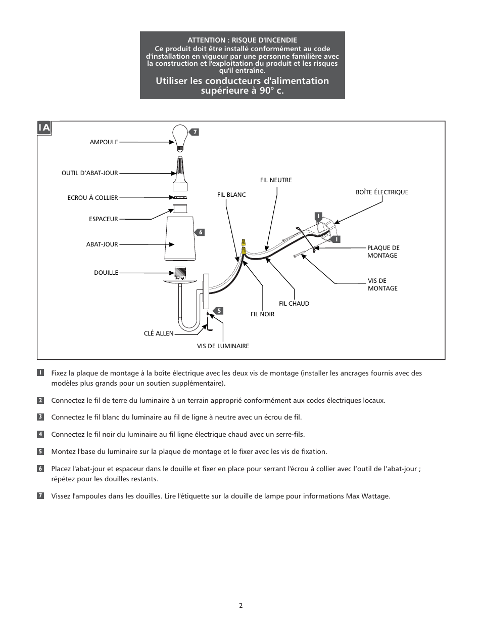 Feiss VS44004 User Manual | Page 2 / 4