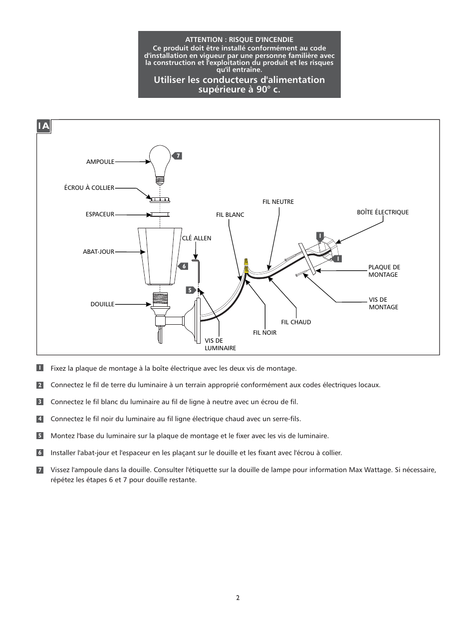 Feiss WB1724 User Manual | Page 2 / 4