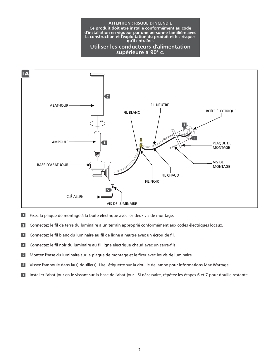 Feiss VS49002 User Manual | Page 2 / 4